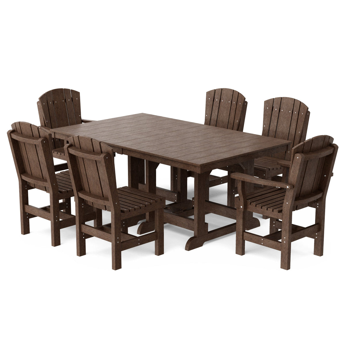 Heritage 7-Piece 44"x72" Dining Set Dining Set