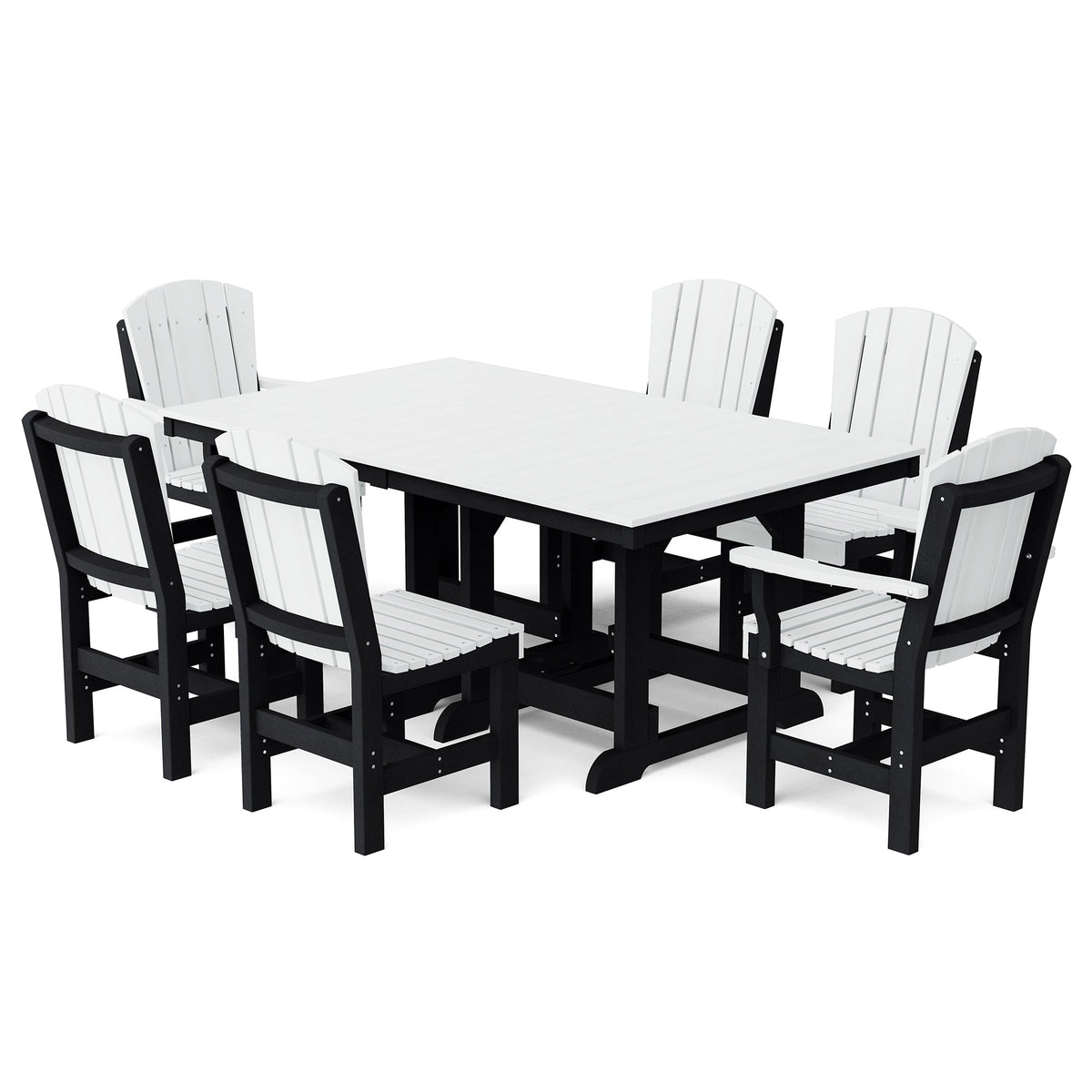 Heritage 7-Piece 44"x72" Dining Set Dining Set