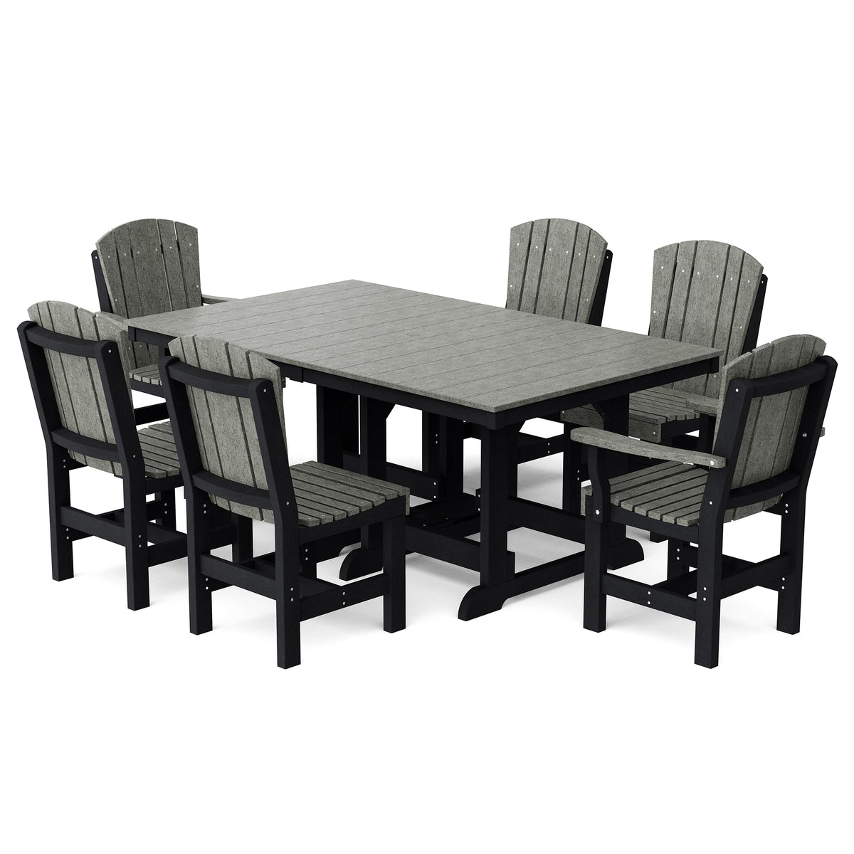 Heritage 7-Piece 44"x72" Dining Set Dining Set