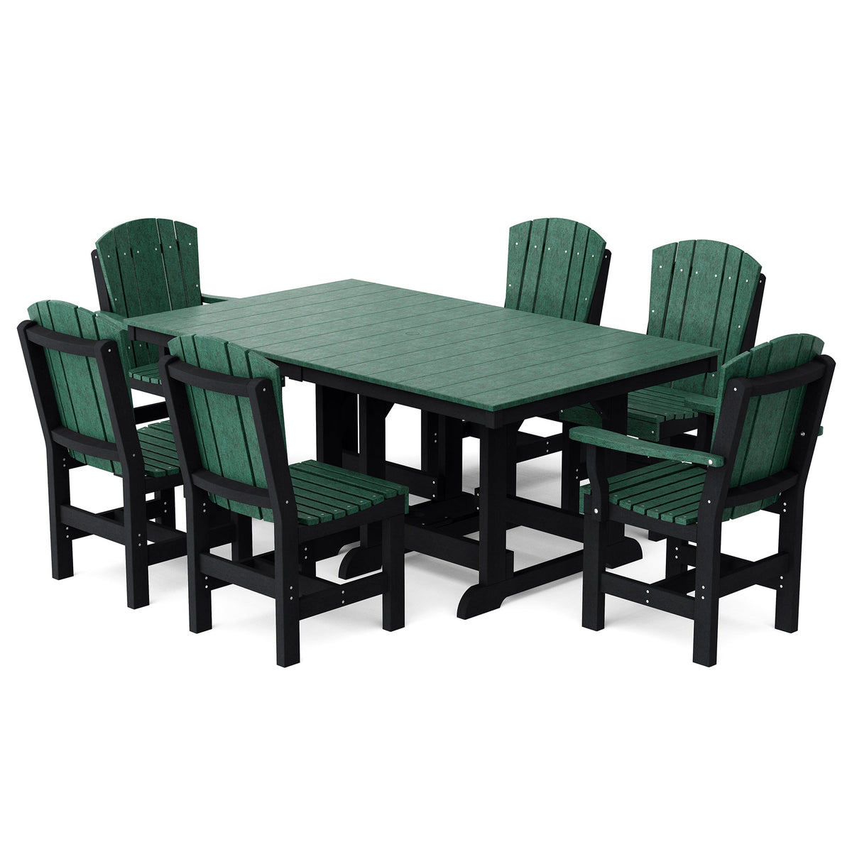 Heritage 7-Piece 44"x72" Dining Set Dining Set