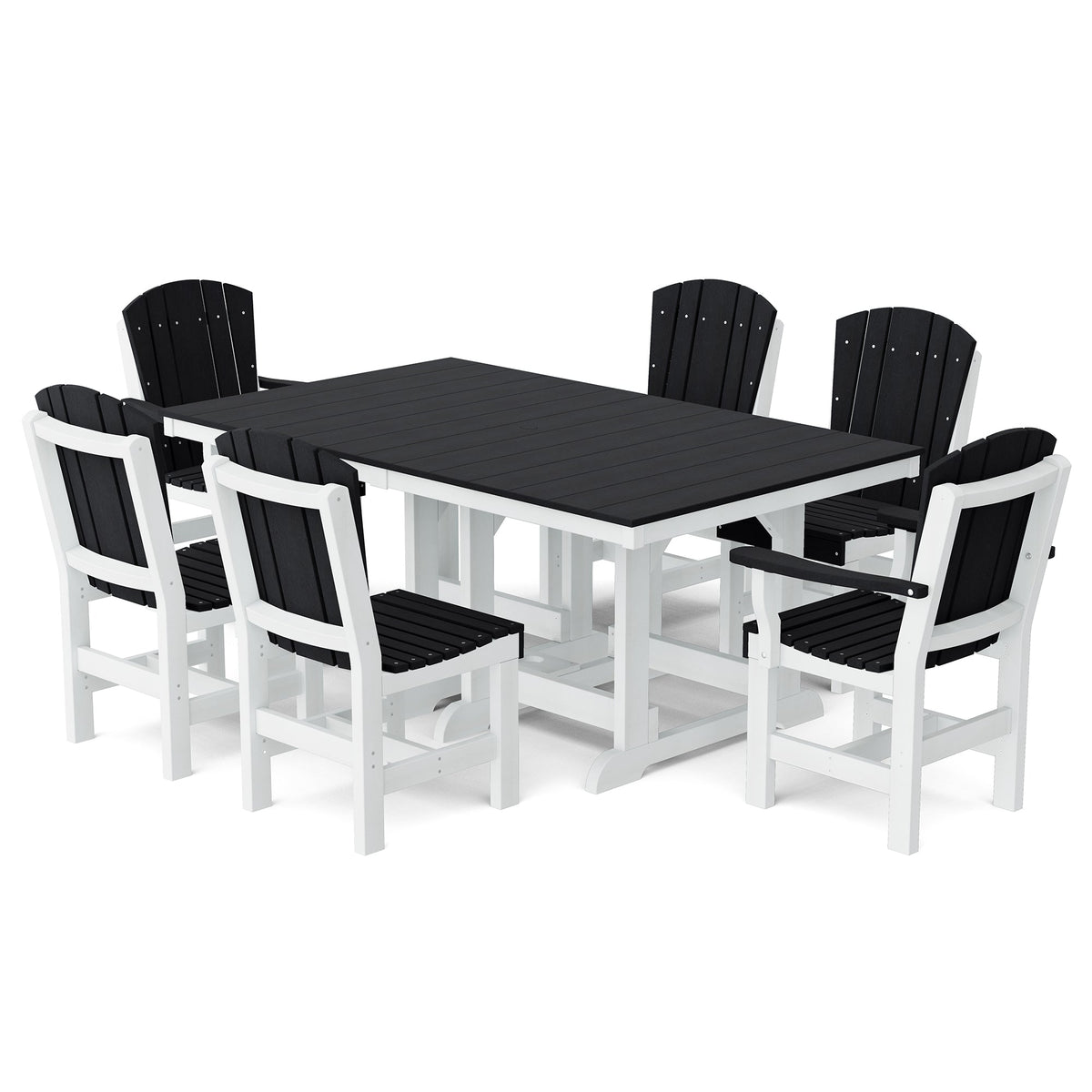 Heritage 7-Piece 44"x72" Dining Set Dining Set