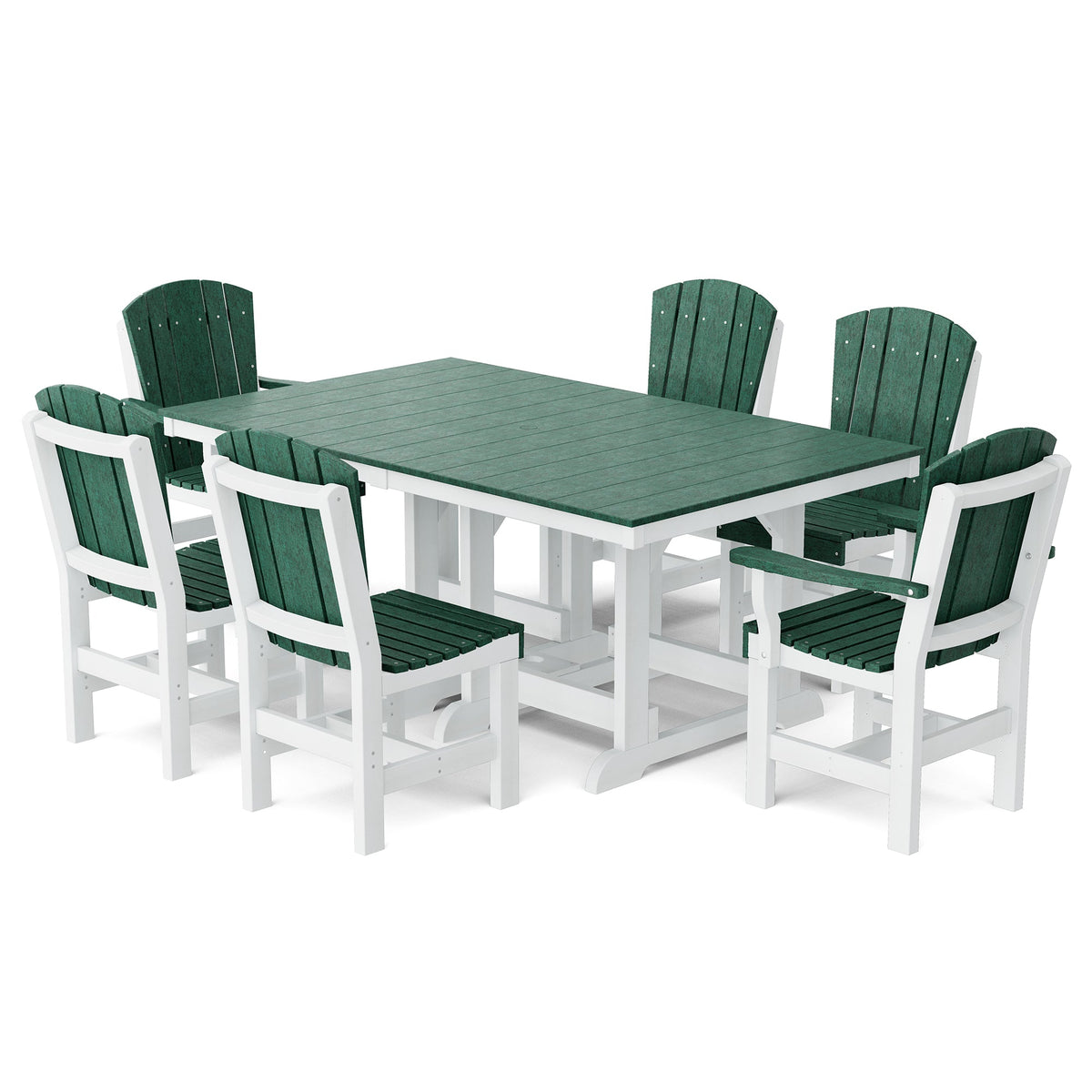 Heritage 7-Piece 44"x72" Dining Set Dining Set