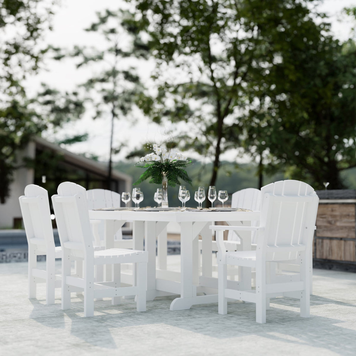 Heritage 7-Piece 44"x72" Dining Set Dining Set
