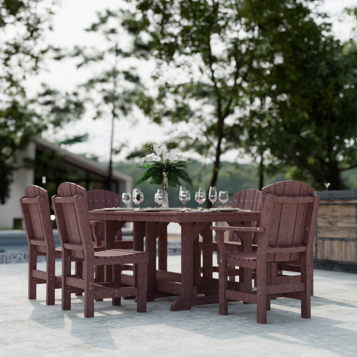 Heritage 7-Piece 44"x72" Dining Set Dining Set