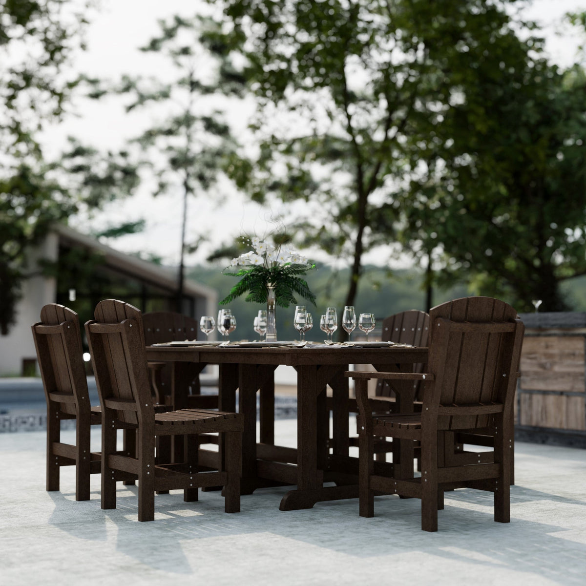 Heritage 7-Piece 44"x72" Dining Set Dining Set