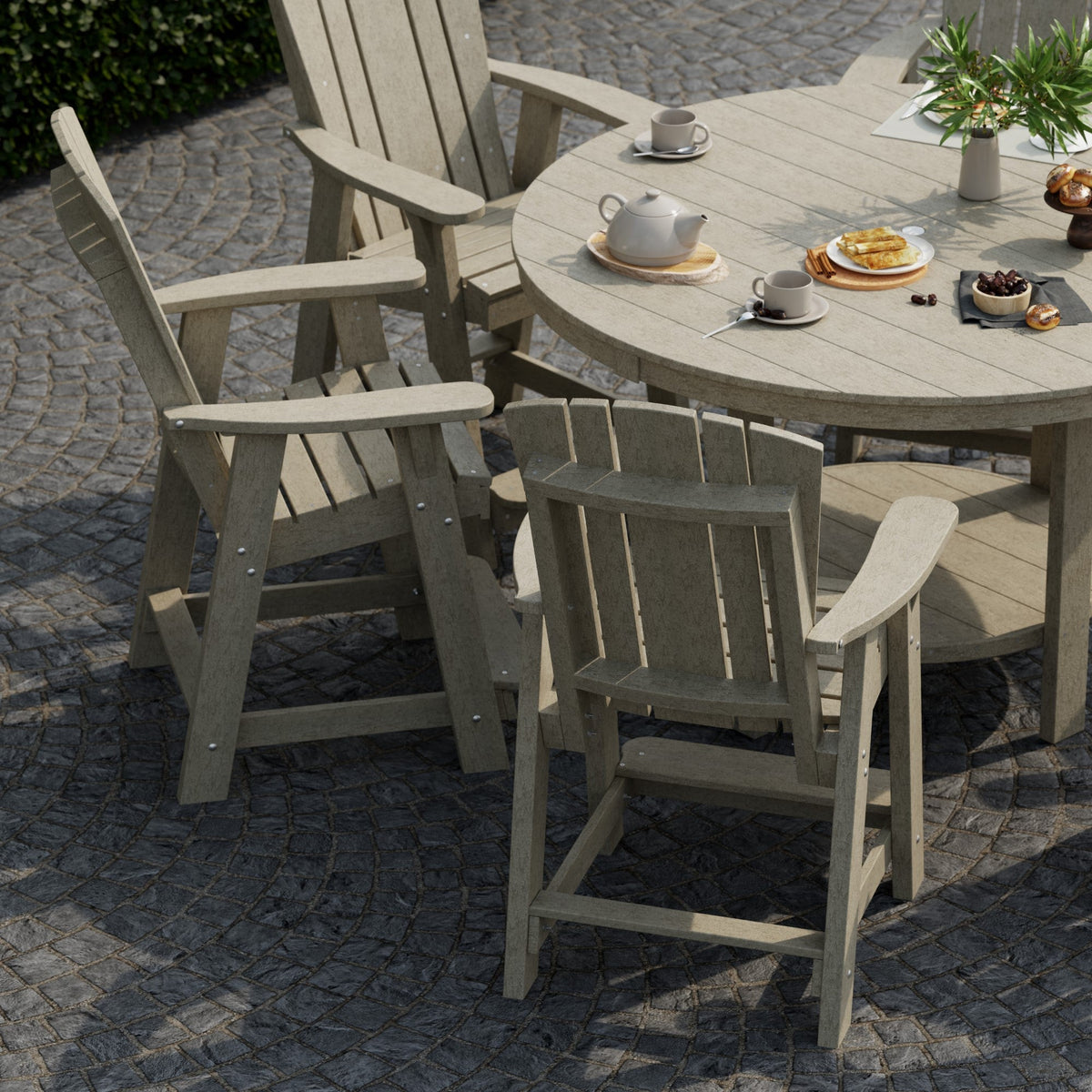 Heritage 7-Piece 60" Pub Counter Set Dining Set