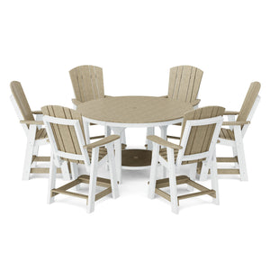 Heritage 7-Piece 60" Pub Counter Set Dining Set