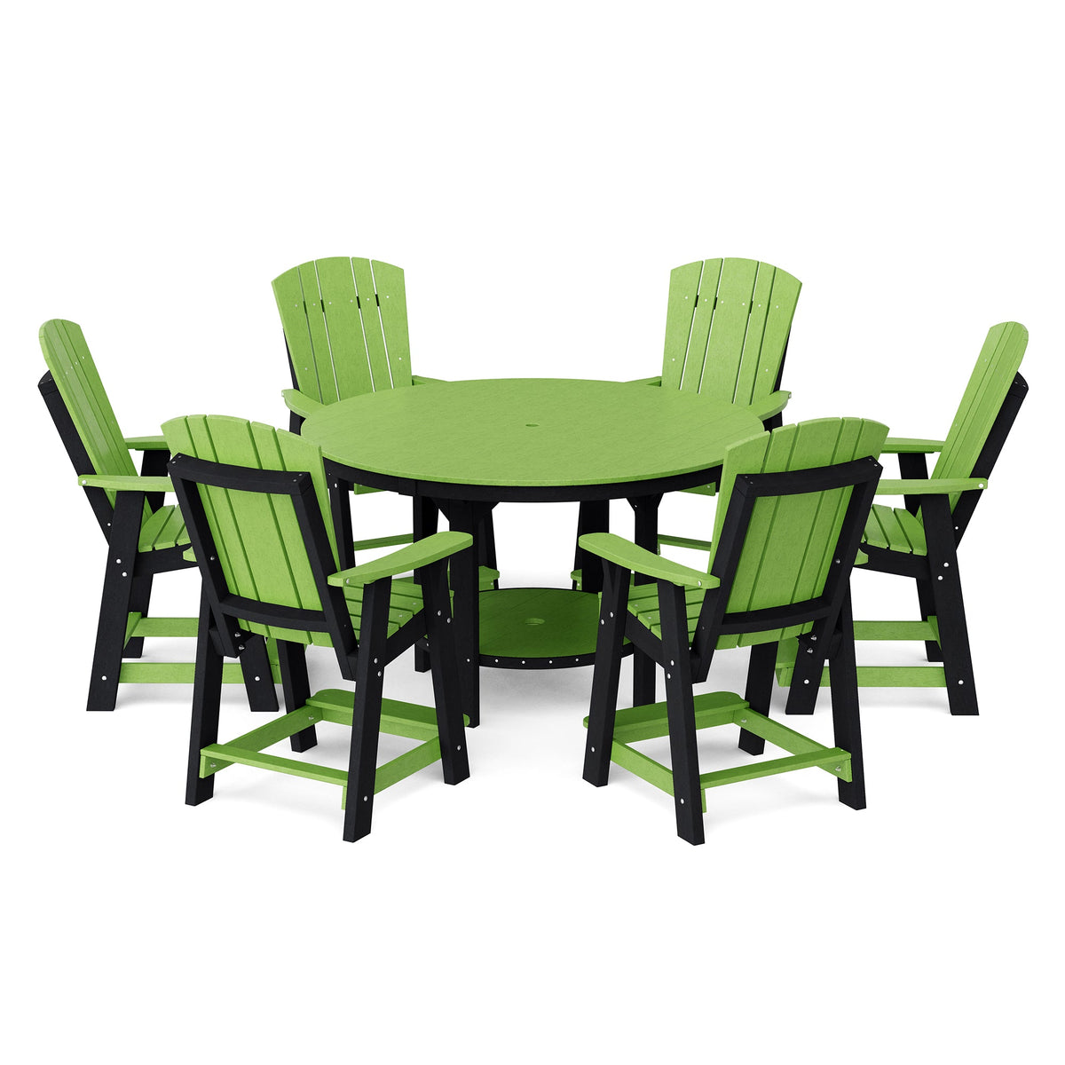 Heritage 7-Piece 60" Pub Counter Set Dining Set