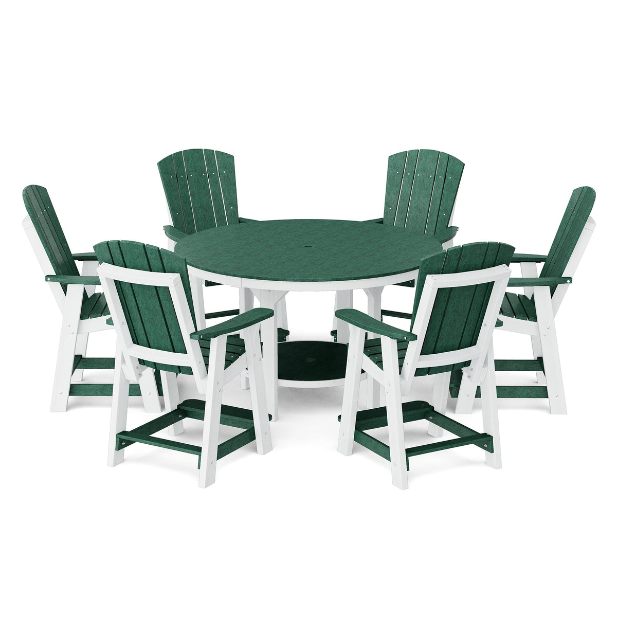 Heritage 7-Piece 60" Pub Counter Set Dining Set