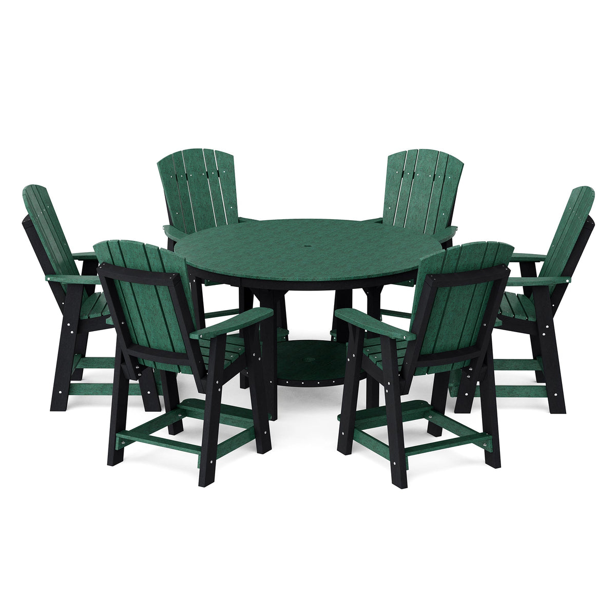 Heritage 7-Piece 60" Pub Counter Set Dining Set