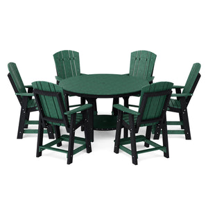 Heritage 7-Piece 60" Pub Counter Set Dining Set
