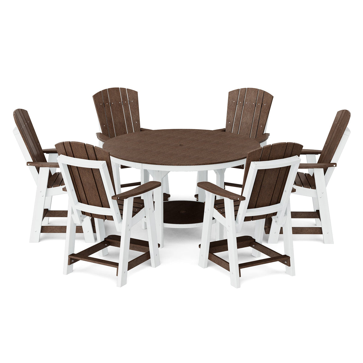 Heritage 7-Piece 60" Pub Counter Set Dining Set