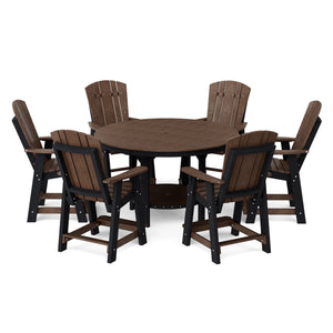 Heritage 7-Piece 60" Pub Counter Set Dining Set
