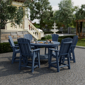 Heritage 7-Piece 60" Pub Counter Set Dining Set