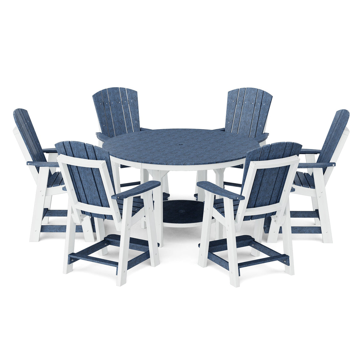 Heritage 7-Piece 60" Pub Counter Set Dining Set