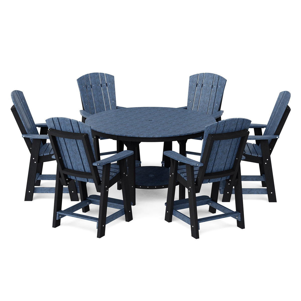 Heritage 7-Piece 60" Pub Counter Set Dining Set