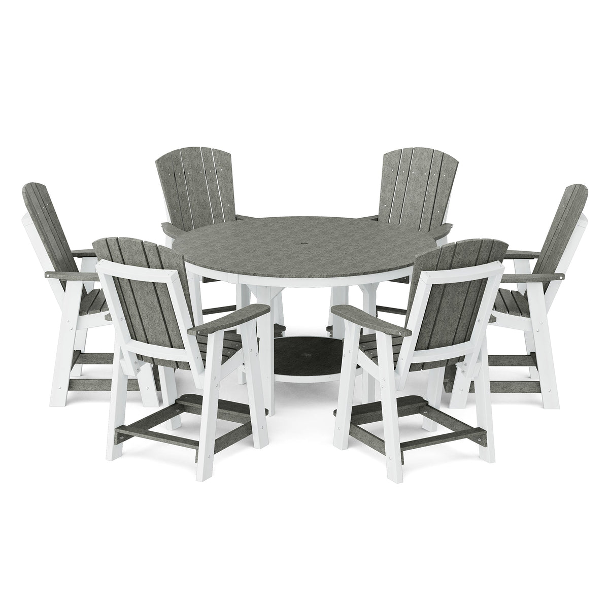 Heritage 7-Piece 60" Pub Counter Set Dining Set