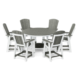 Heritage 7-Piece 60" Pub Counter Set Dining Set