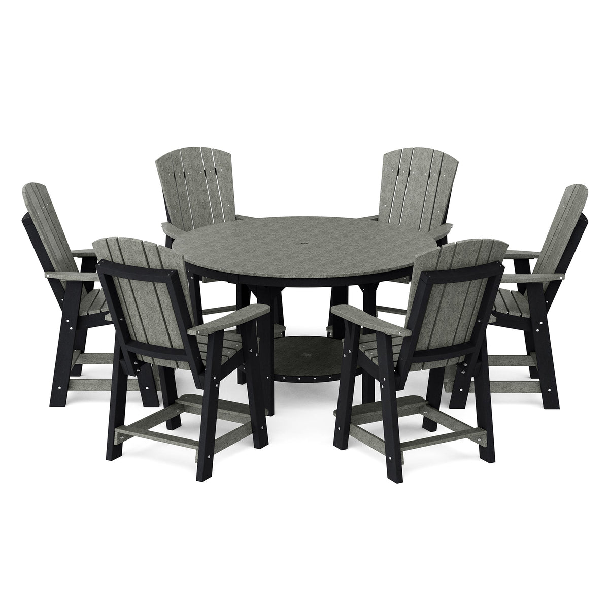 Heritage 7-Piece 60" Pub Counter Set Dining Set