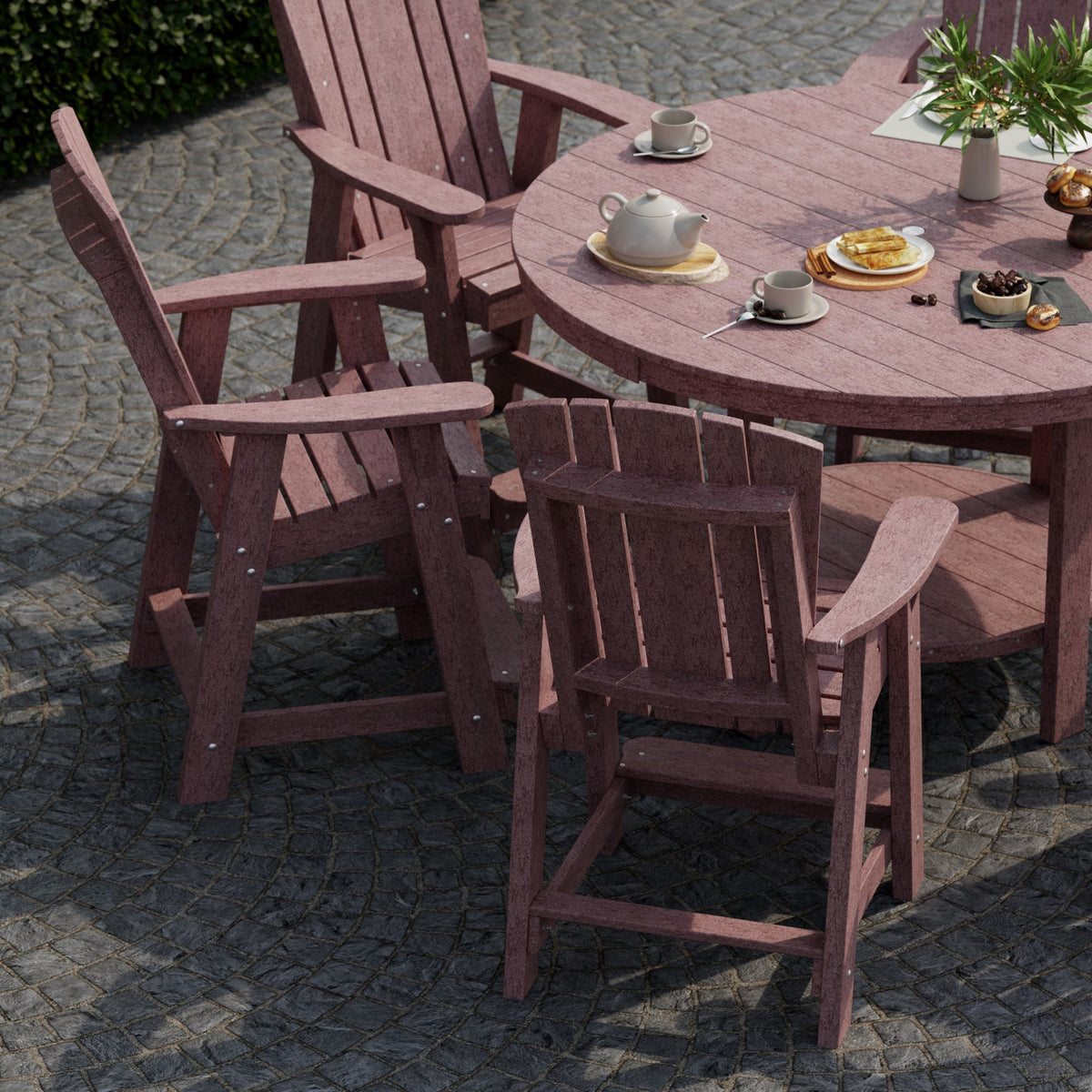Heritage 7-Piece 60" Pub Counter Set Dining Set