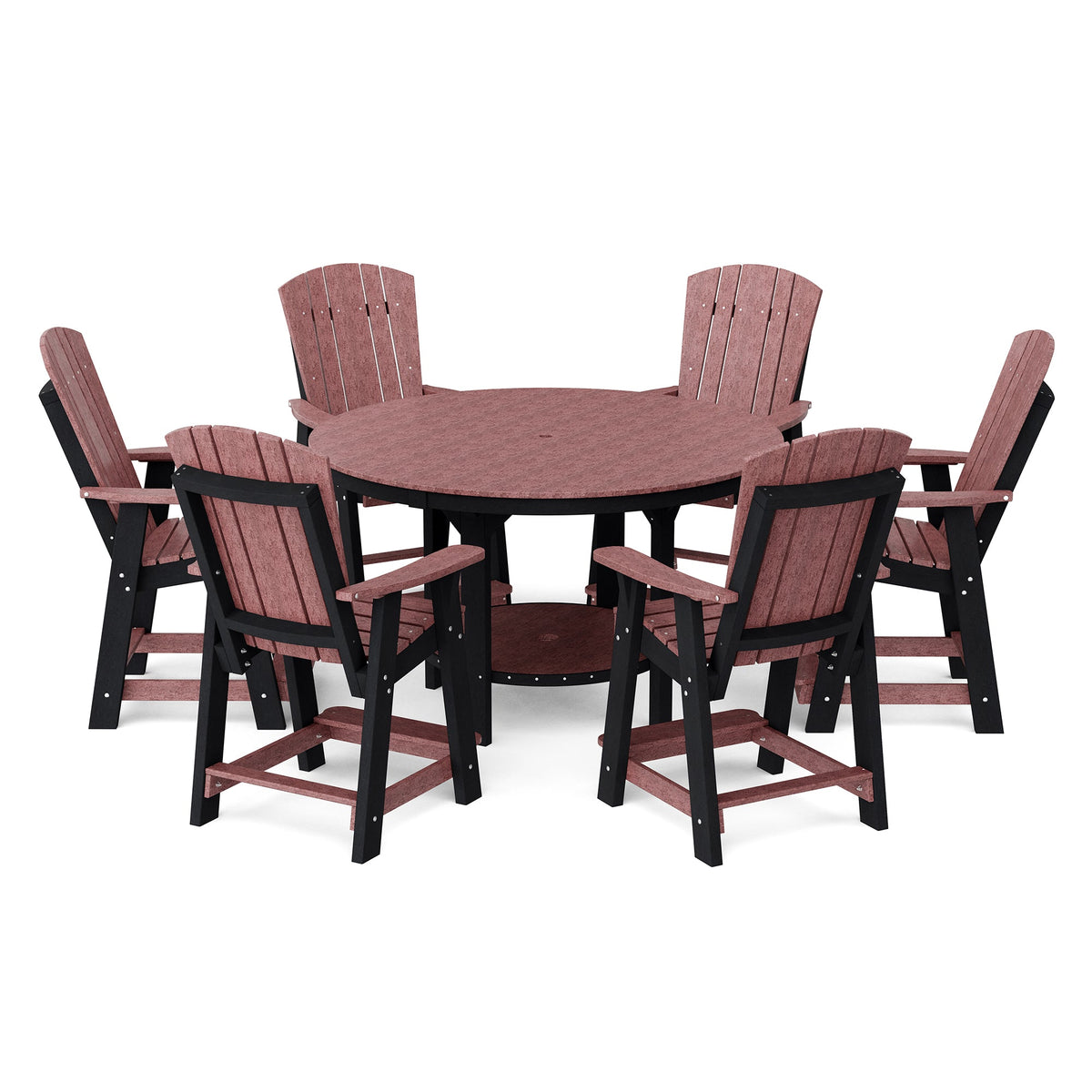 Heritage 7-Piece 60" Pub Counter Set Dining Set