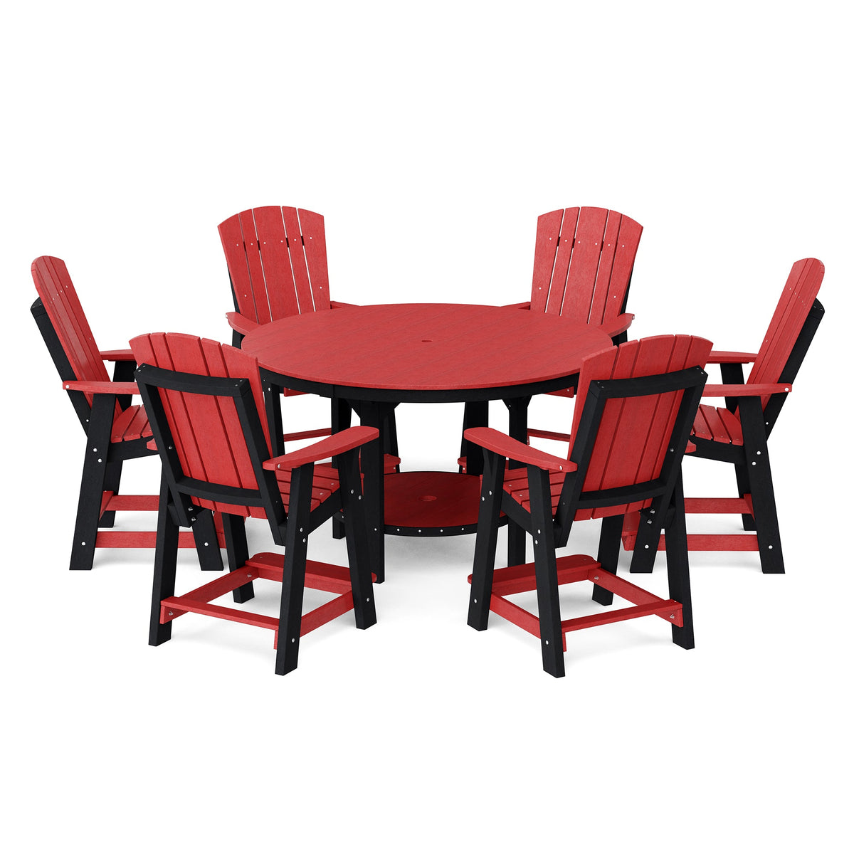 Heritage 7-Piece 60" Pub Counter Set Dining Set