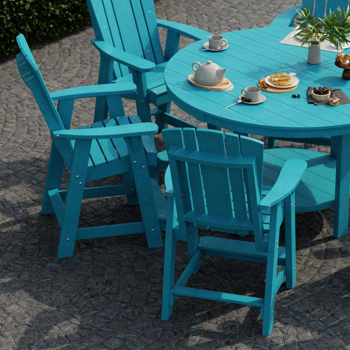 Heritage 7-Piece 60" Pub Counter Set Dining Set