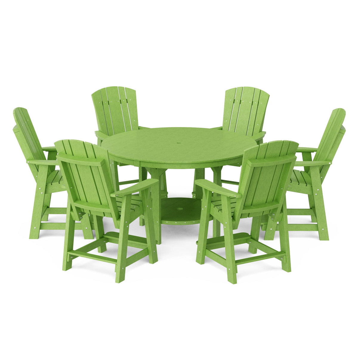 Heritage 7-Piece 60" Pub Counter Set Dining Set