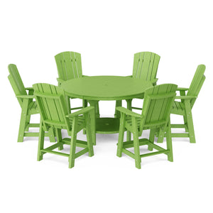 Heritage 7-Piece 60" Pub Counter Set Dining Set