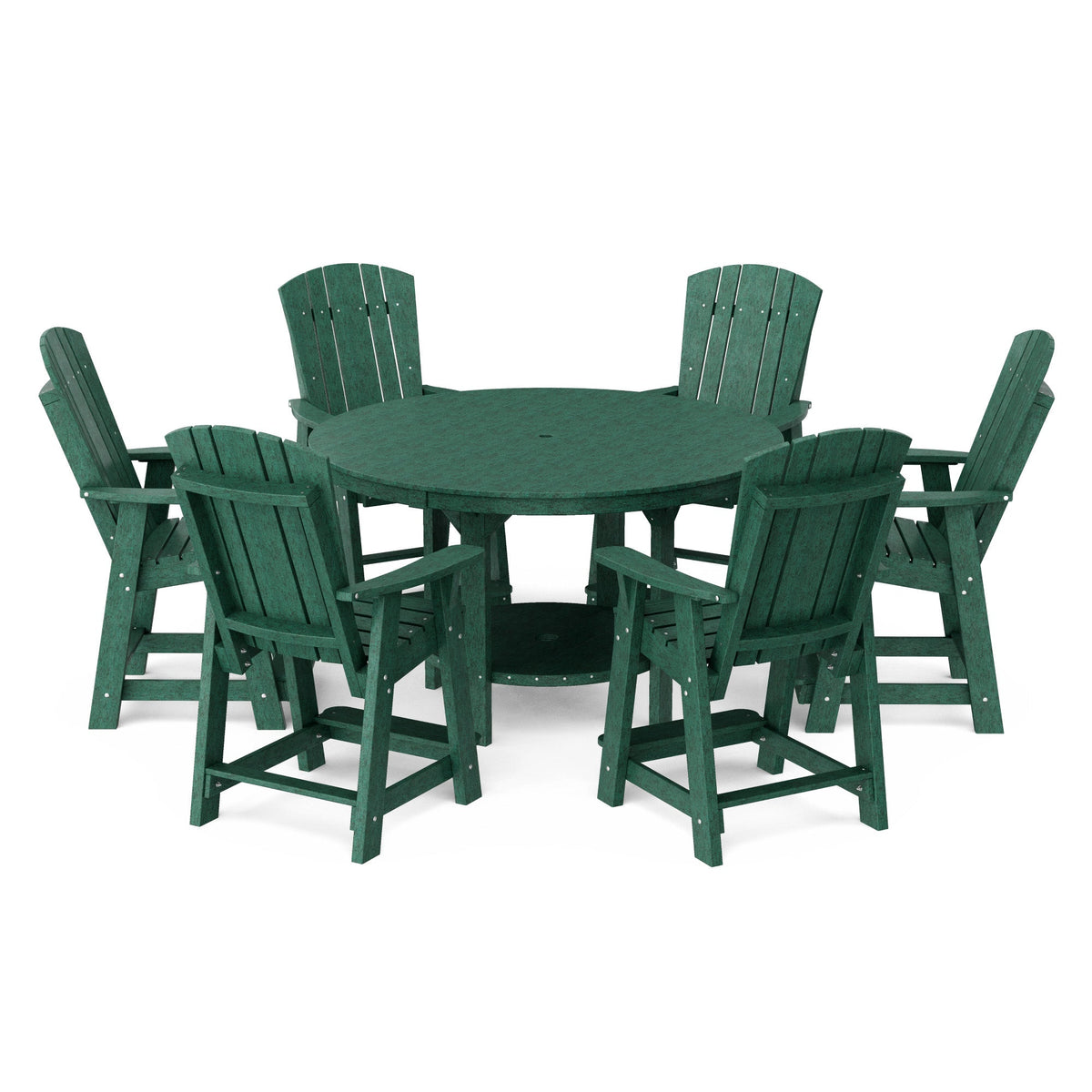 Heritage 7-Piece 60" Pub Counter Set Dining Set