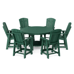 Heritage 7-Piece 60" Pub Counter Set Dining Set