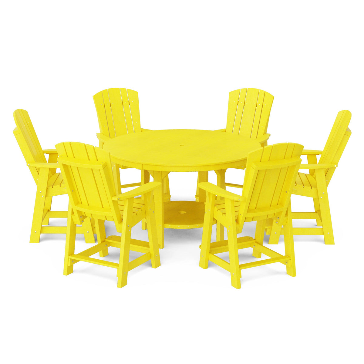 Heritage 7-Piece 60" Pub Counter Set Dining Set
