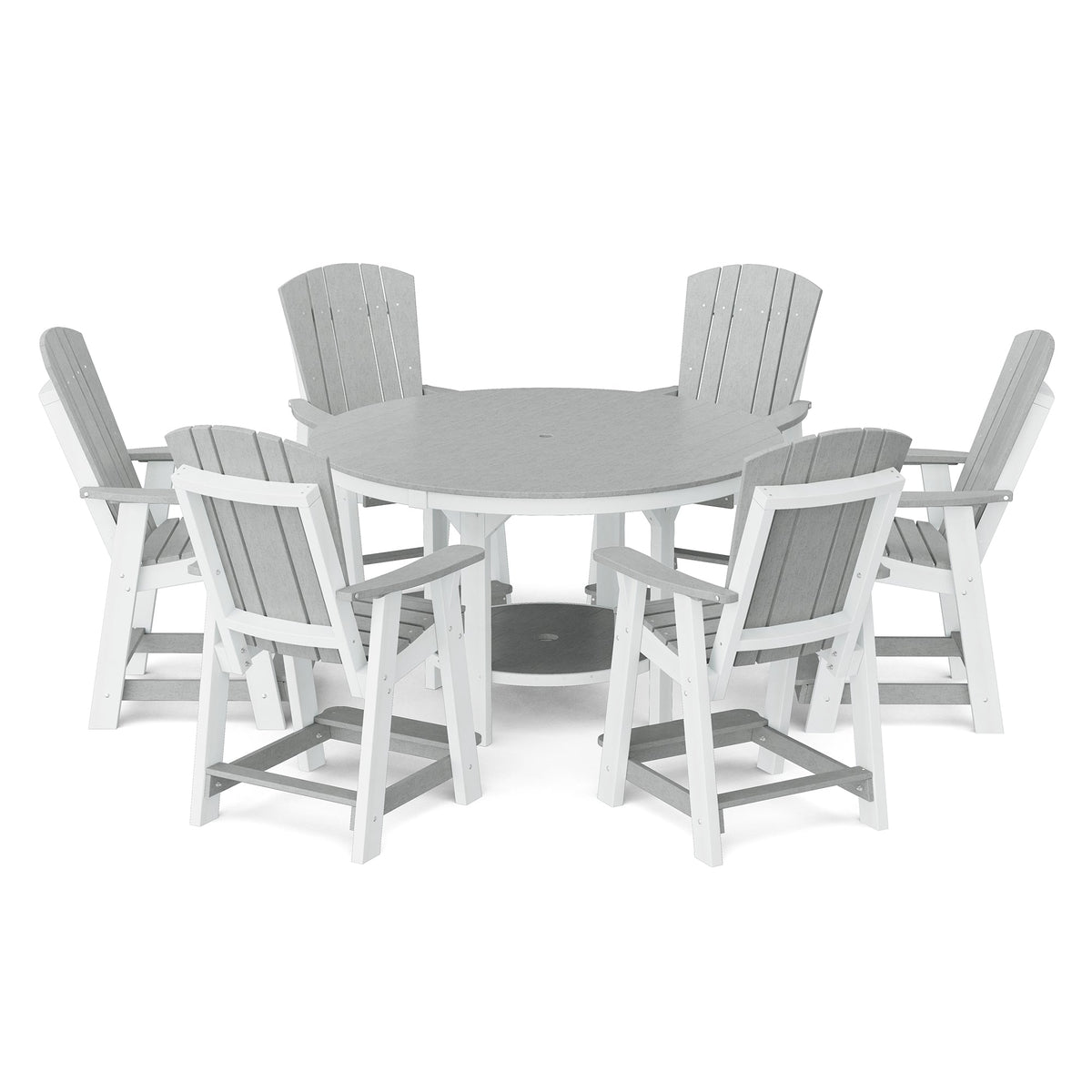 Heritage 7-Piece 60" Pub Counter Set Dining Set