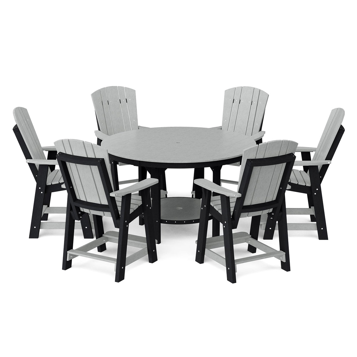 Heritage 7-Piece 60" Pub Counter Set Dining Set