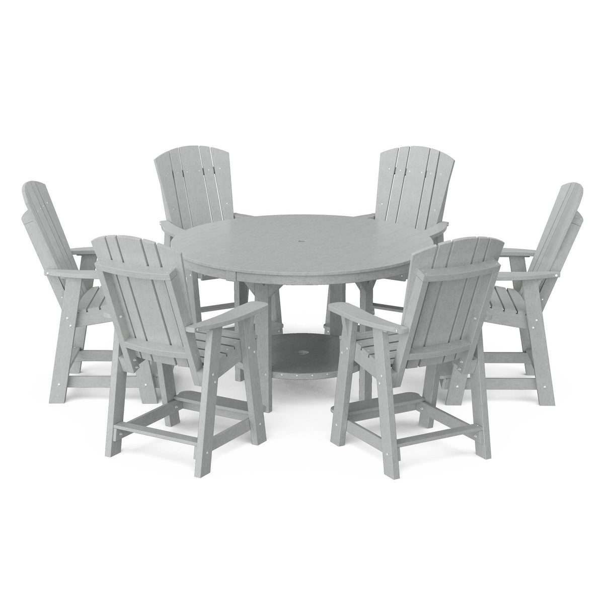 Heritage 7-Piece 60" Pub Counter Set Dining Set