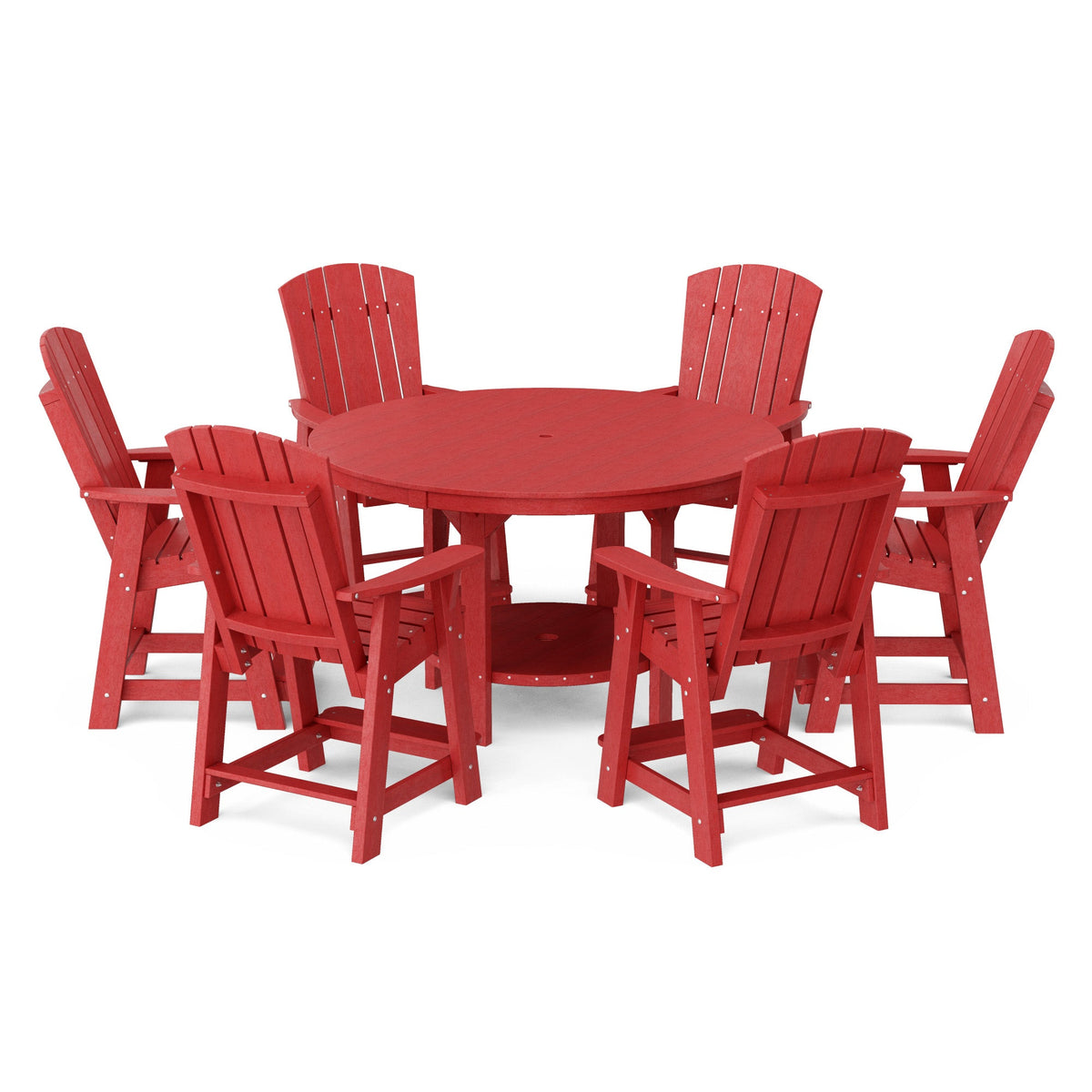 Heritage 7-Piece 60" Pub Counter Set Dining Set