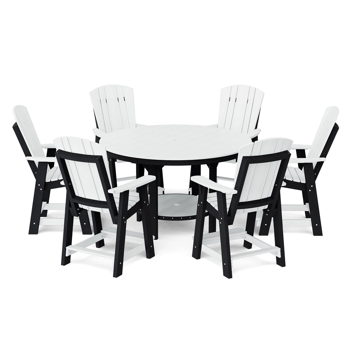 Heritage 7-Piece 60" Pub Counter Set Dining Set