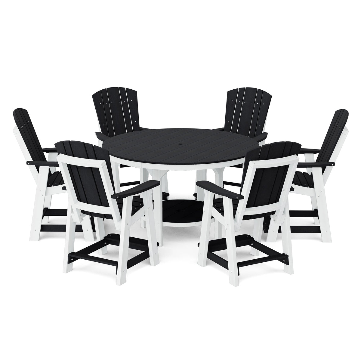 Heritage 7-Piece 60" Pub Counter Set Dining Set