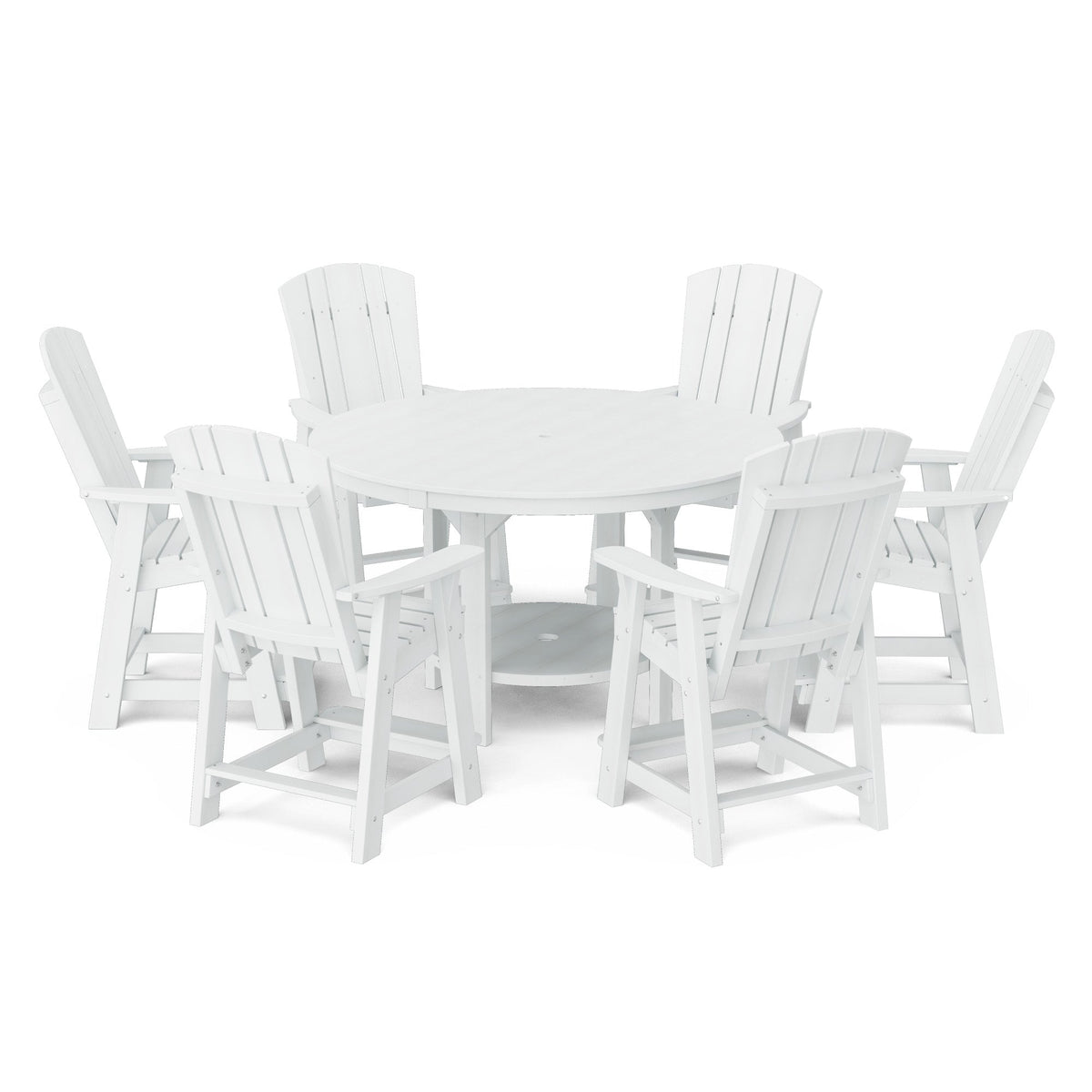 Heritage 7-Piece 60" Pub Counter Set Dining Set