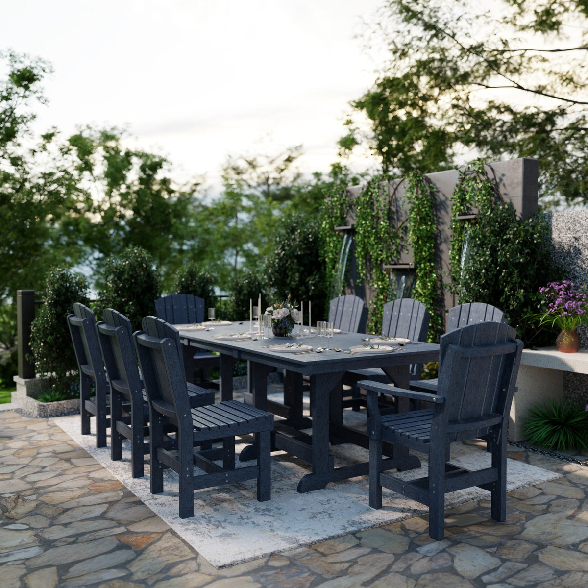 Heritage 9-Piece 44"x94" Dining Set Dining Set