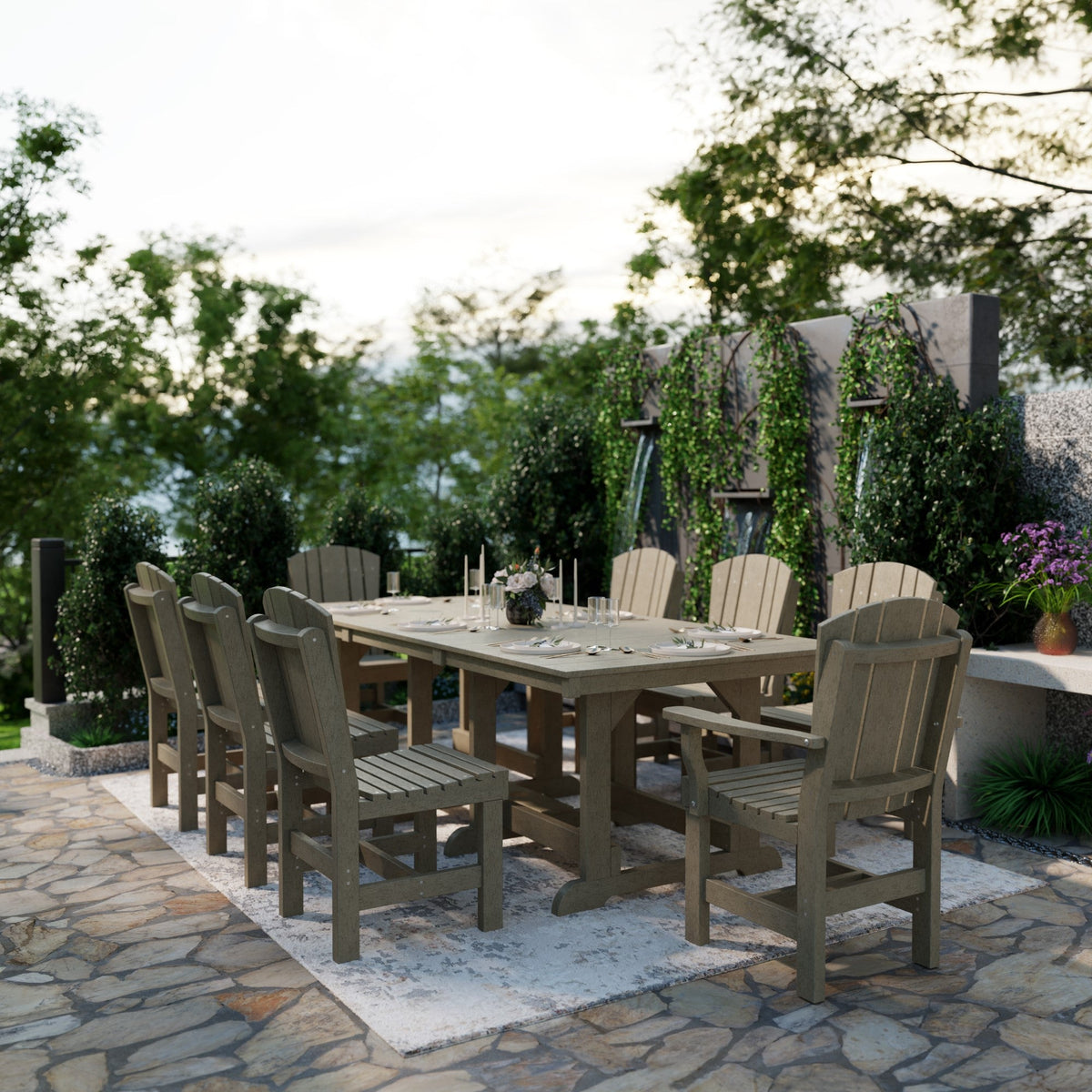 Heritage 9-Piece 44"x94" Dining Set Dining Set