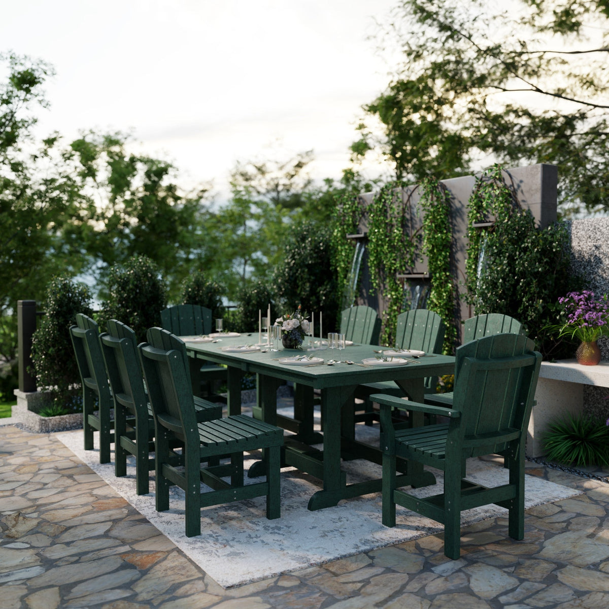 Heritage 9-Piece 44"x94" Dining Set Dining Set