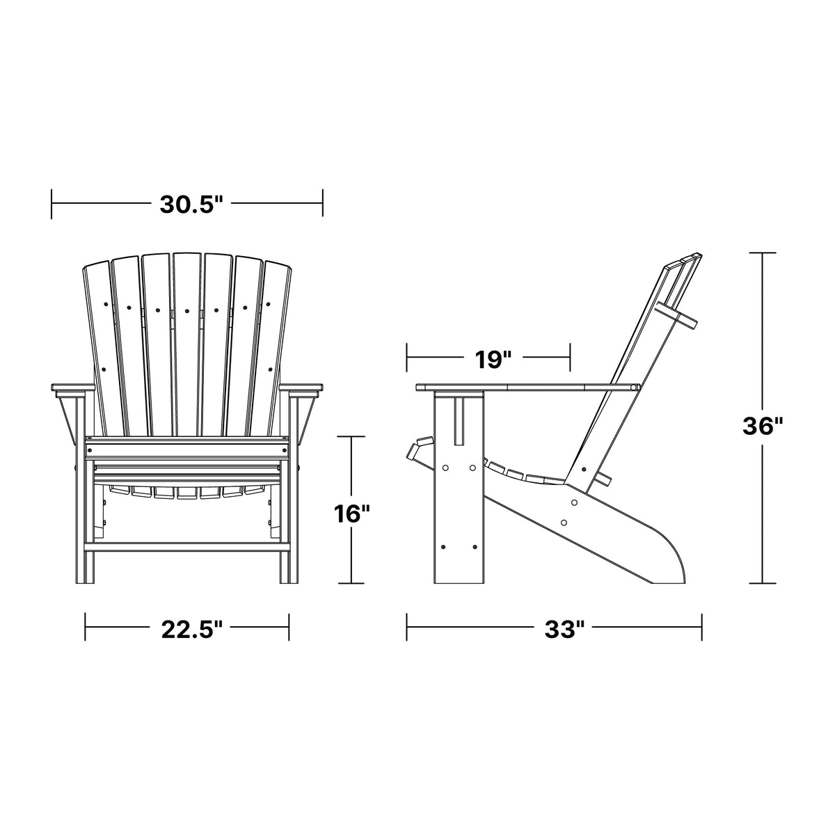 Heritage Adirondack Chair Outdoor Chair