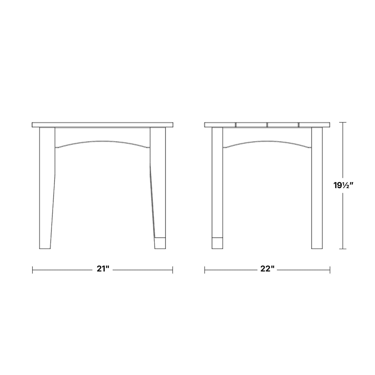 Heritage Deep Seating Side Table Side Table