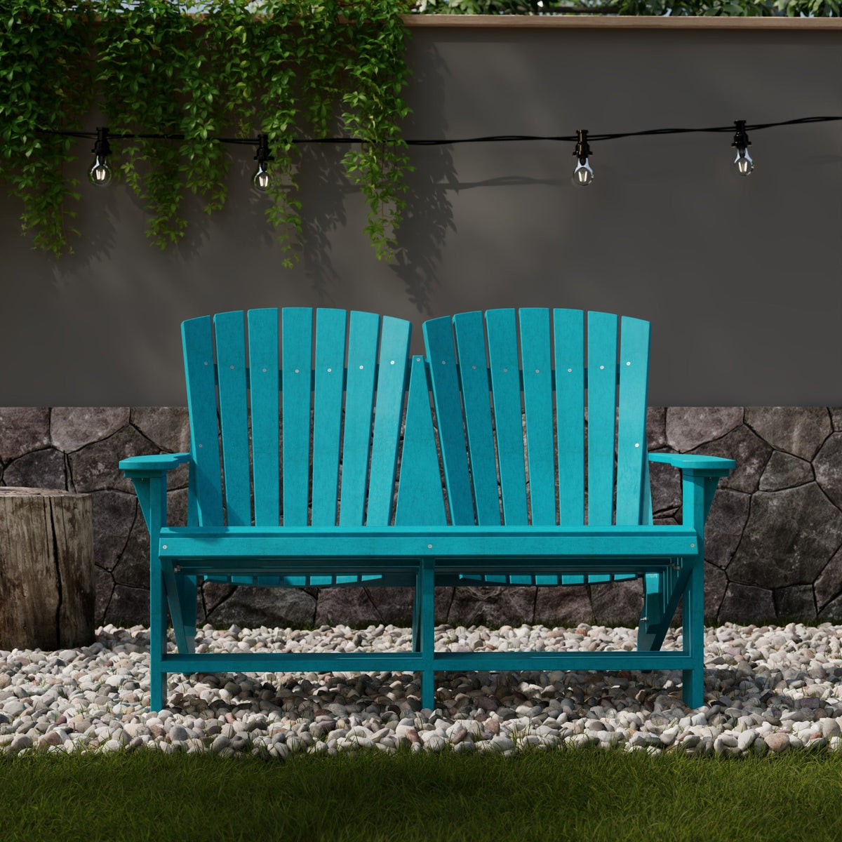 Heritage Double Adirondack Garden Bench