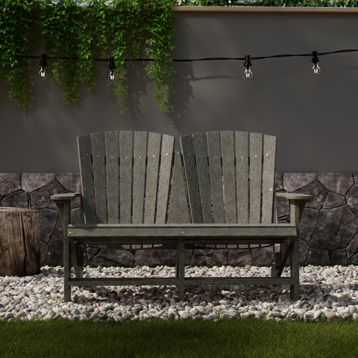 Heritage Double Adirondack Garden Bench