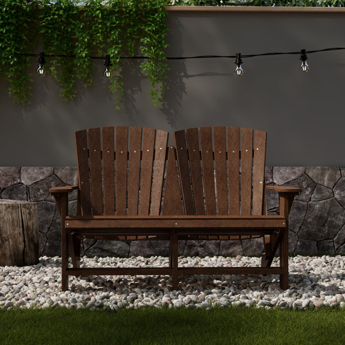 Heritage Double Adirondack Garden Bench