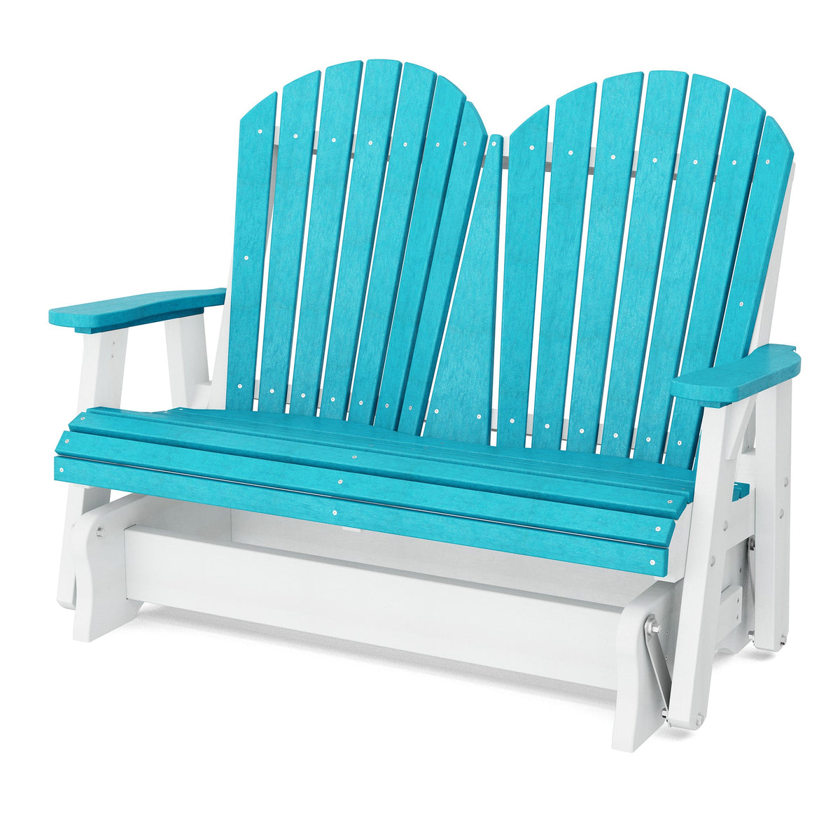 Heritage Double Glider Outdoor Glider Aruba Blue / White
