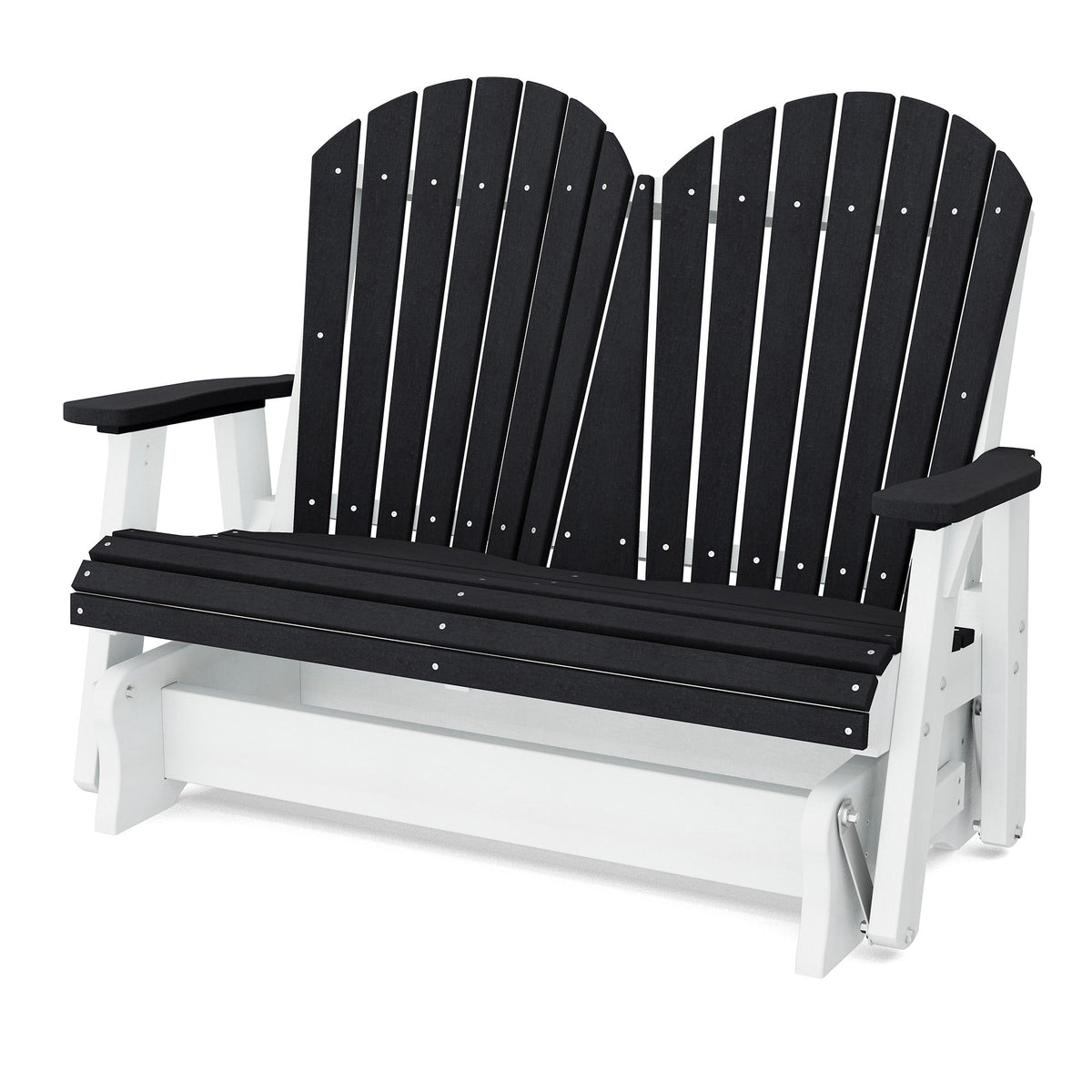 Heritage Double Glider Outdoor Glider Black / White