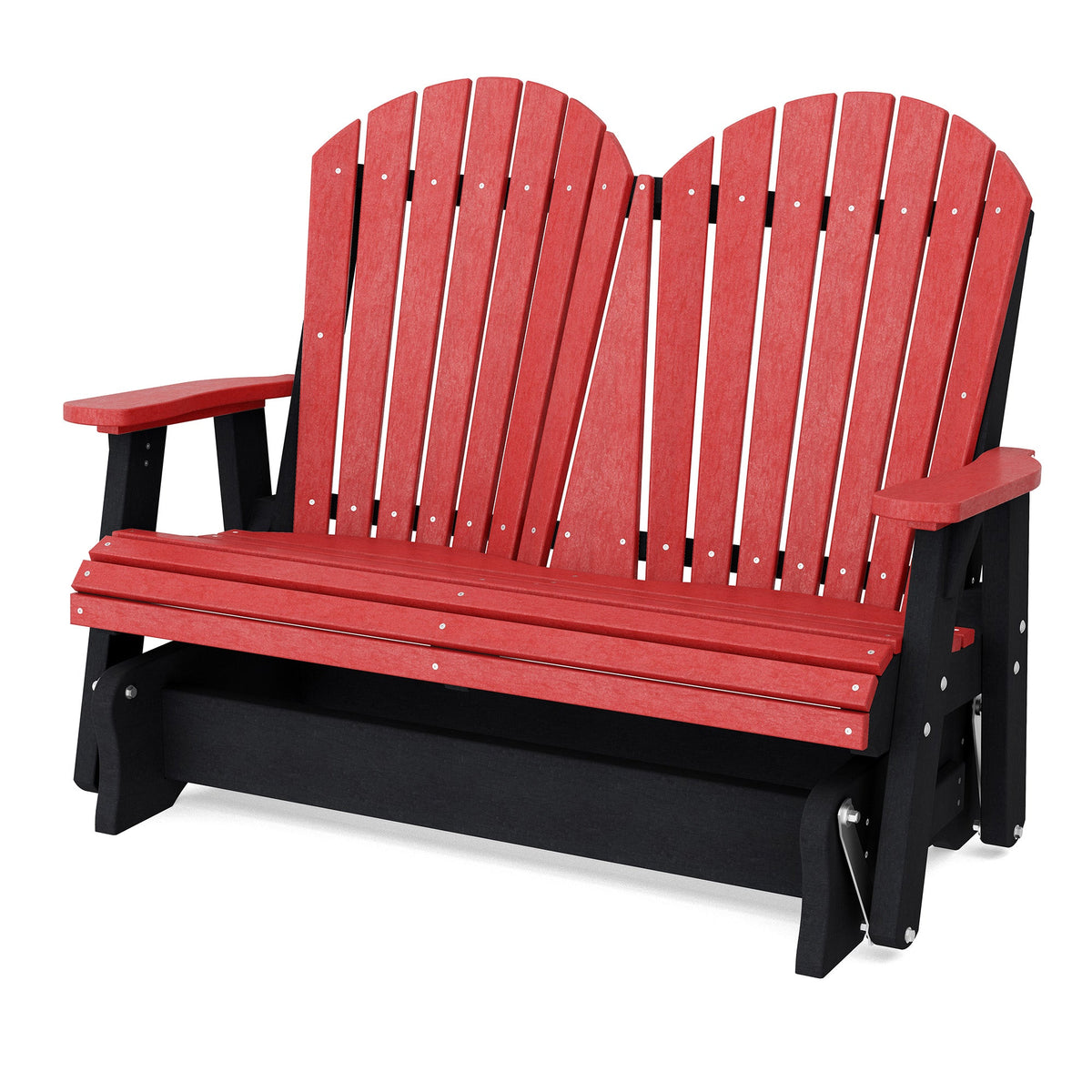 Heritage Double Glider Outdoor Glider Cardinal Red / Black